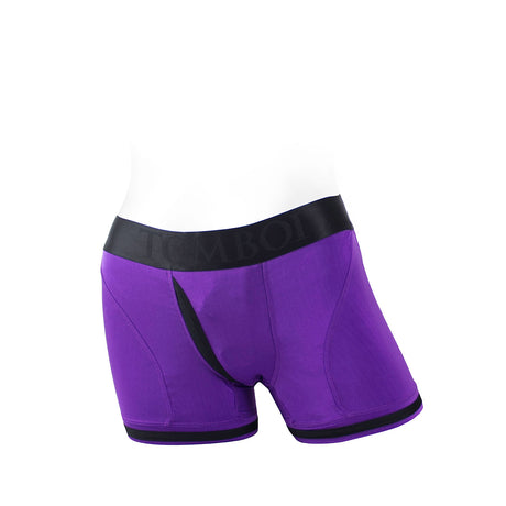 SpareParts Tomboii Purple-Black Nylon - Small Intimates Adult Boutique