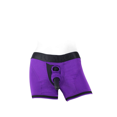 SpareParts Tomboii Purple-Black Nylon - 2X Intimates Adult Boutique