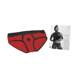SpareParts Tomboi Harness Red-Black Nylon - XXS Intimates Adult Boutique