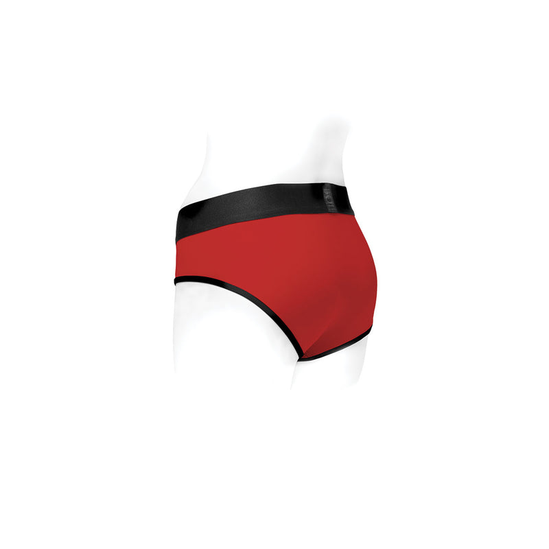 SpareParts Tomboi Harness Red-Black Nylon - XXS