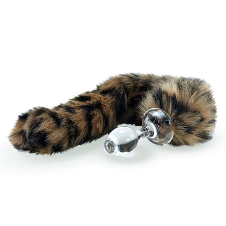 Crystal Delights Minx Tail Plug - Leopard Intimates Adult Boutique