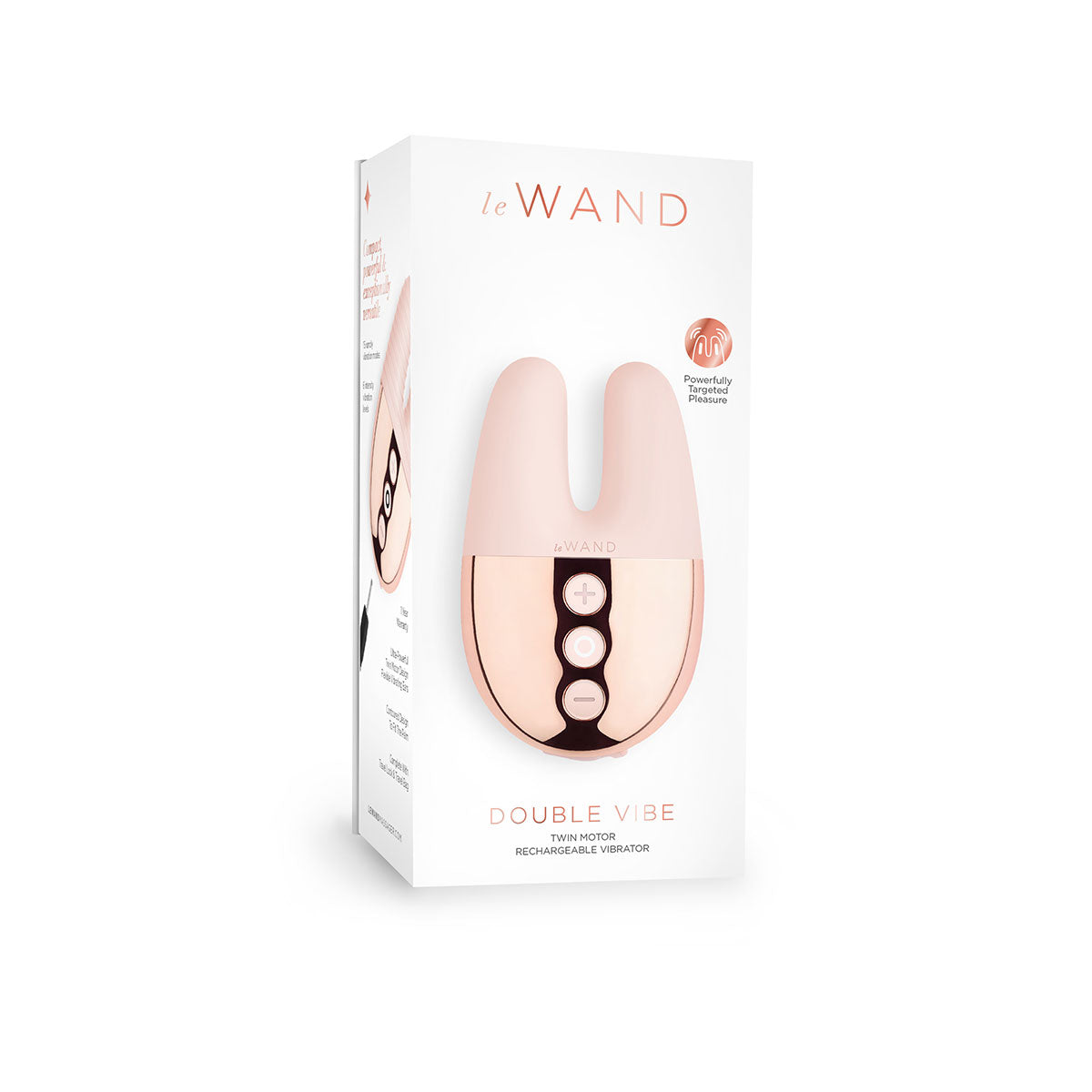Le Wand Chrome Double Vibe - Rose Gold Intimates Adult Boutique