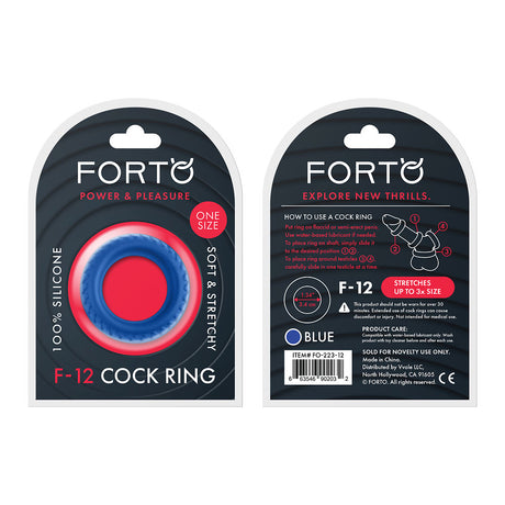 FORTO F-12 C-Ring 35mm Blue Intimates Adult Boutique