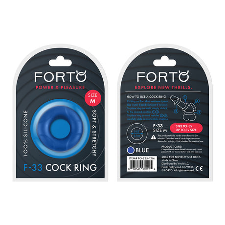 FORTO F-33 C-Ring 21mm Blue Medium Intimates Adult Boutique