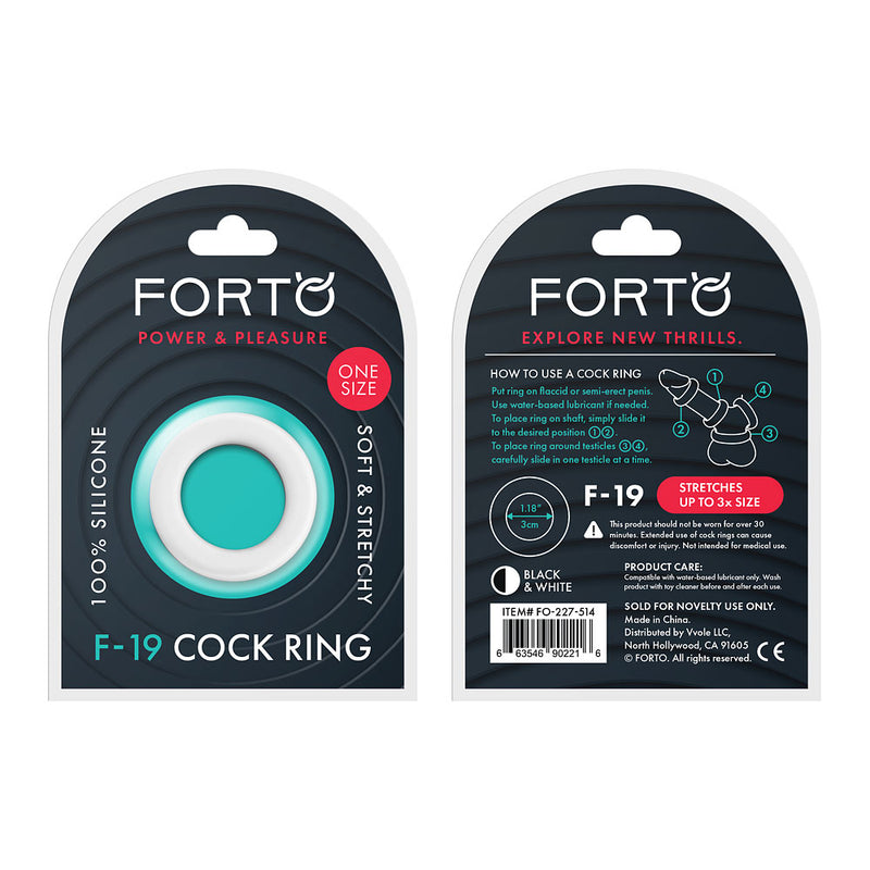 FORTO F-19 C-Ring White-Black