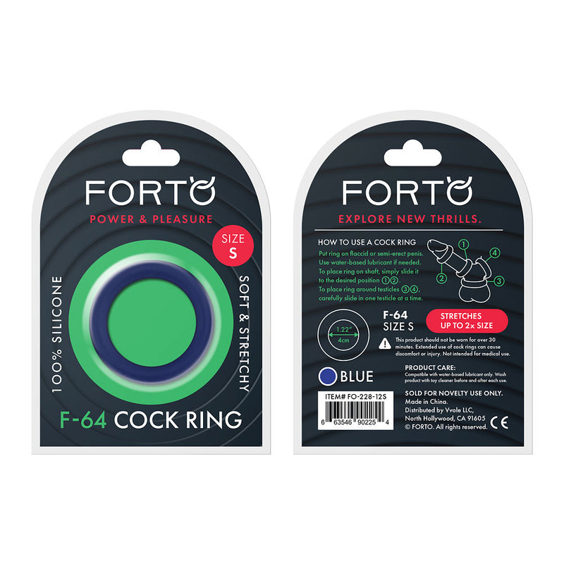 FORTO F-64 C-Ring 40mm Wide Blue Small