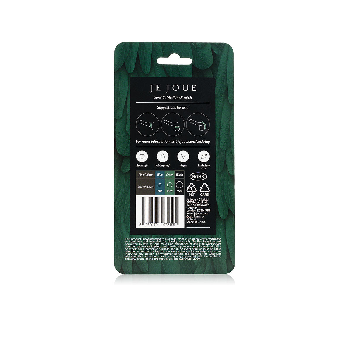 Je Joue Silicone C-Ring Level 2 - Green Intimates Adult Boutique