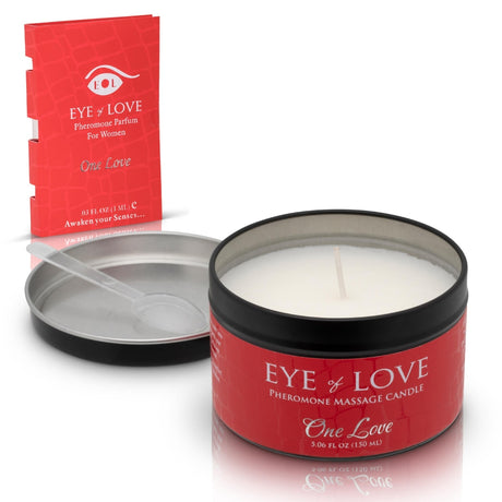 Eye of Love Pheromone Massage Candle 150ml  One Love (F to M) Intimates Adult Boutique