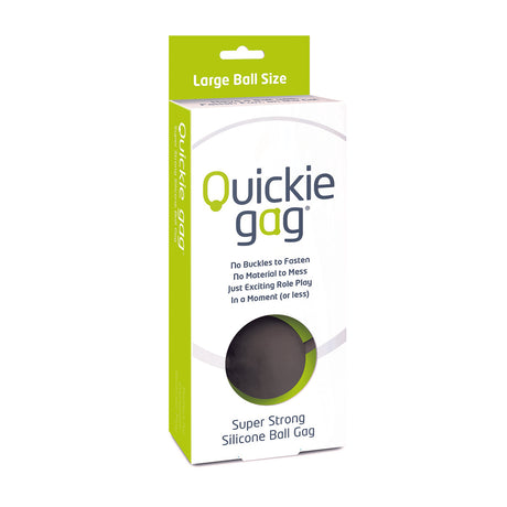 Quickie Ball Gag Large - Black Intimates Adult Boutique