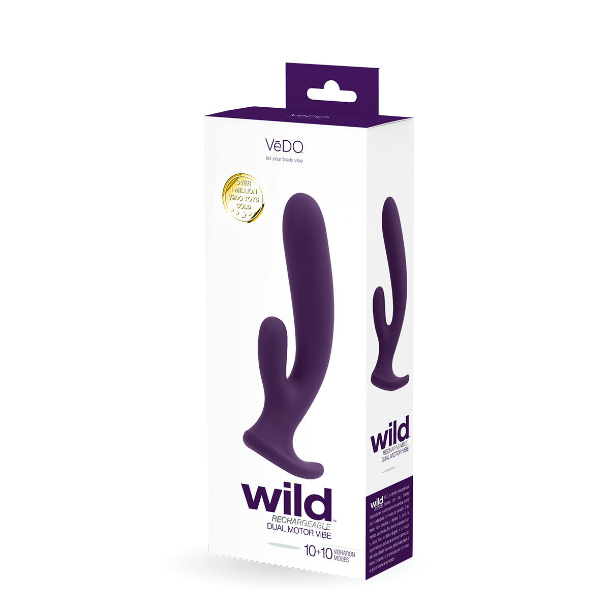 VeDO WILD Duo Vibe Purple Intimates Adult Boutique