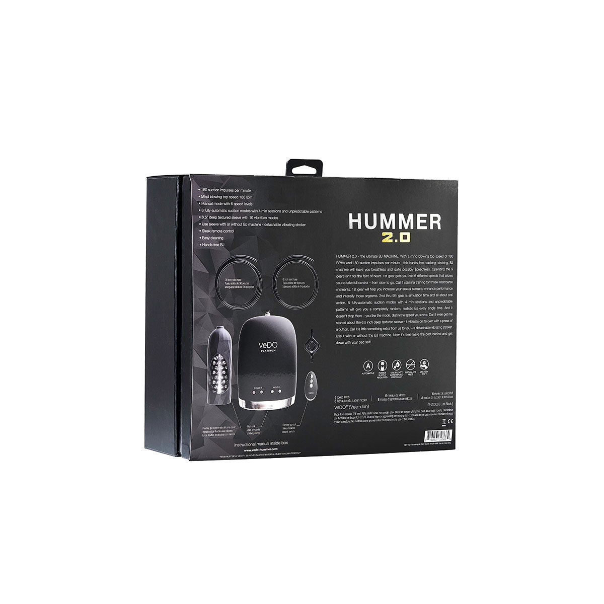 VeDO Hummer 2.0  The Ultimate BJ Machine Intimates Adult Boutique