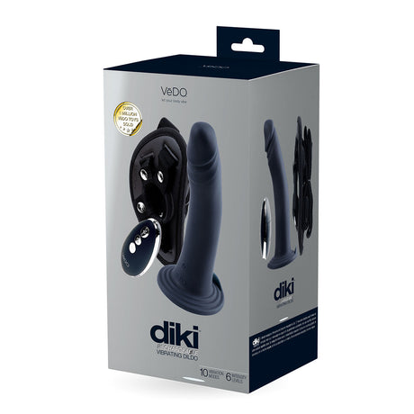 VeDO DIKI Rechargeable Vibrating Strap-On - Black Intimates Adult Boutique