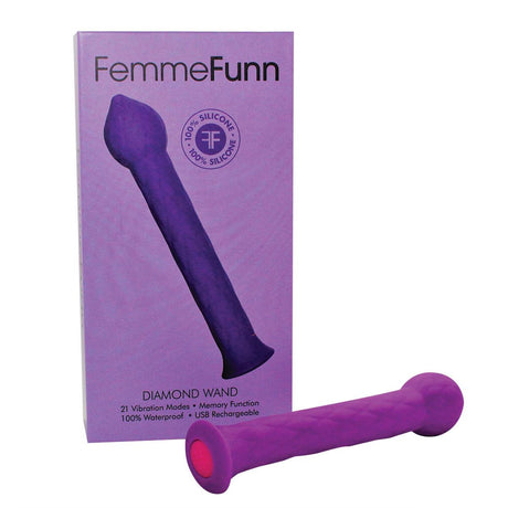 Femme Funn Diamond Wand - Purple Intimates Adult Boutique