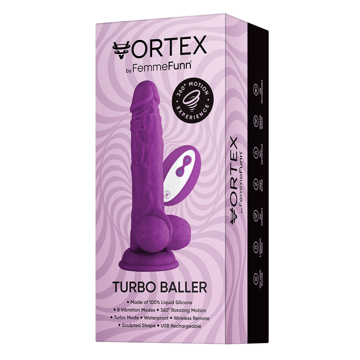 Femme Funn Wireless Turbo Baller - Purple Intimates Adult Boutique