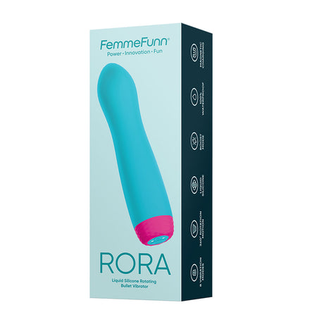 Femme Funn Rora Rotating Bullet - Turquoise Intimates Adult Boutique
