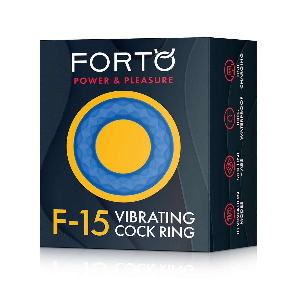 FORTO F-15 Vibrating C-Ring - Blue Intimates Adult Boutique