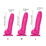 Strap-On-Me Sliding Skin Realistic Dil Small - Fuchsia Intimates Adult Boutique