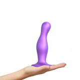 Strap-On-Me Curvy Plug Dil Metallic Purple - Large Intimates Adult Boutique