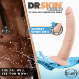 Dr Skin Glide 7.5 Self Lubricating Dildo Vanilla Intimates Adult Boutique