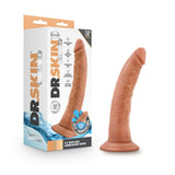 Dr Skin Glide 7.5in Self Lubricating Dildo Mocha Intimates Adult Boutique