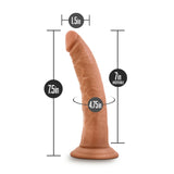Dr Skin Glide 7.5in Self Lubricating Dildo Mocha Intimates Adult Boutique