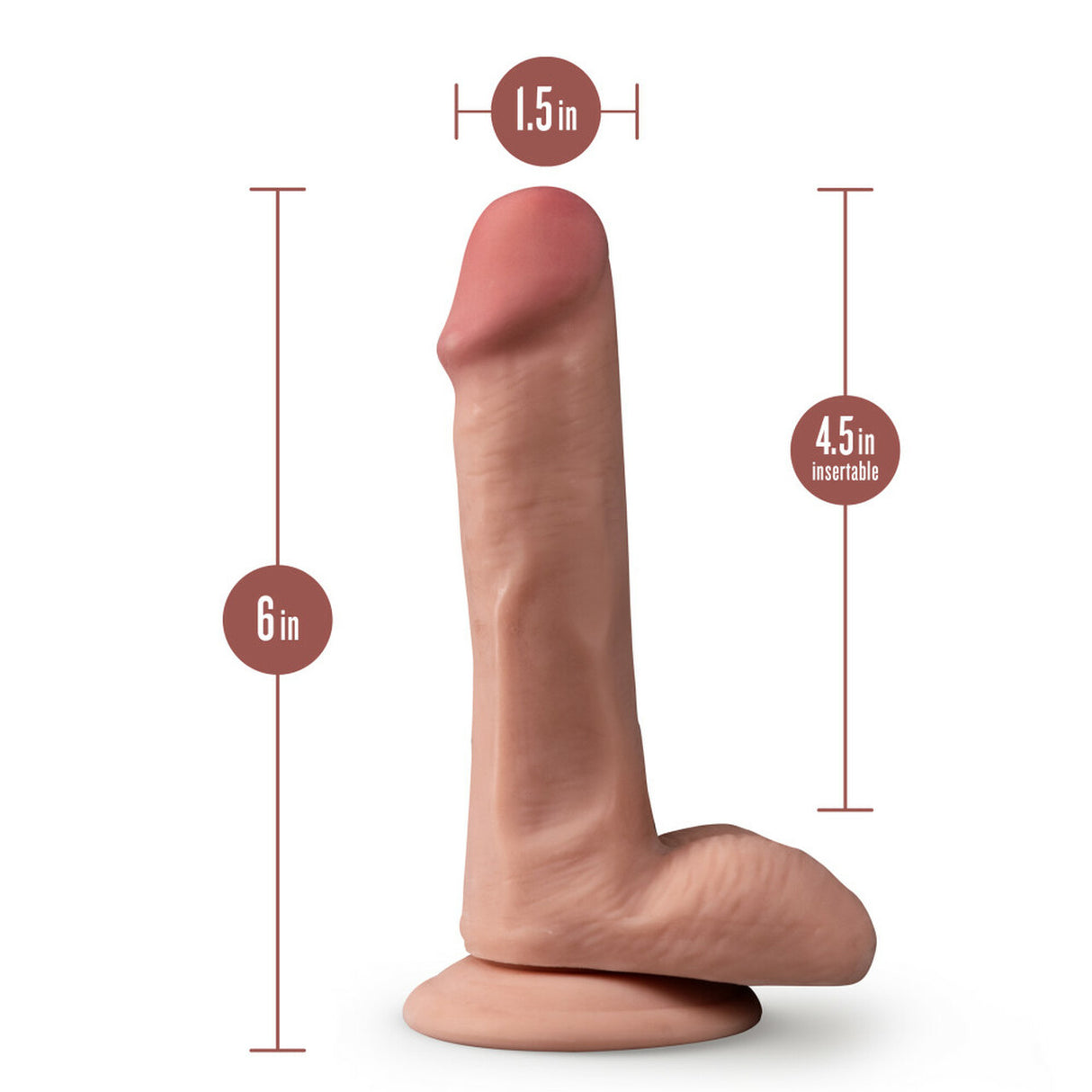 Dr Skin Plus 6in Poseable Dildo Mocha Intimates Adult Boutique