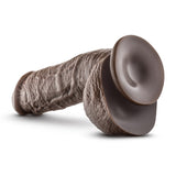 Dr Skin Mr D 8.5in Dildo W- Suction Cup Chocolate Intimates Adult Boutique