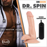 Dr Skin Dr Spin 6in Gyrating Realistic Dildo Vanilla Intimates Adult Boutique