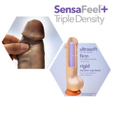 Dr Skin Plus 8in Posable Dildo W- Balls Chocolate Intimates Adult Boutique
