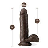 Dr Skin Plus 7in Poseable Girthy Dildo Chocolate Intimates Adult Boutique