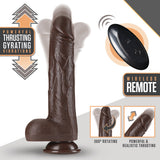 Dr Skin Dr Murphy 8in Dildo Thrusting Chocolate Intimates Adult Boutique