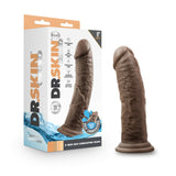 Dr Skin Glide 8in Self Lubricating Dildo Chocolate Intimates Adult Boutique