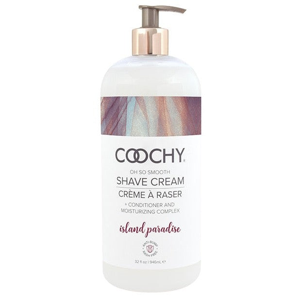 Coochy Shave Cream Island Paradise 32 Oz Intimates Adult Boutique