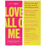 Simply Sexy Pheromone Perfume Love All Of Me .3 Fl Oz Intimates Adult Boutique