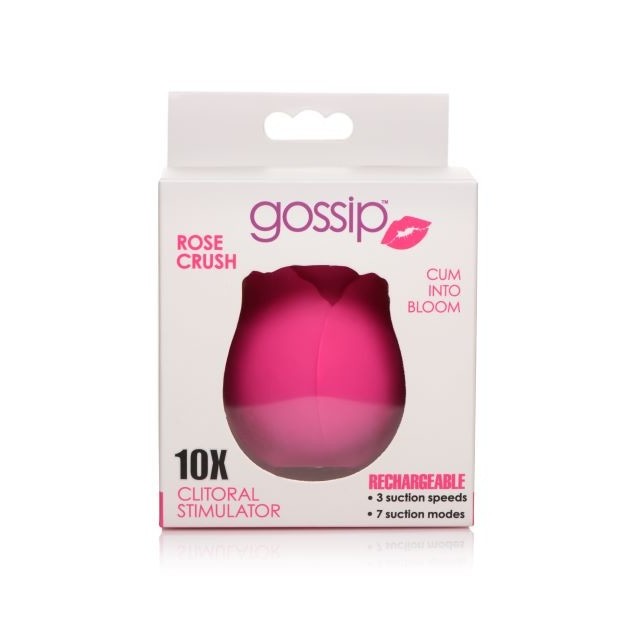 Gossip Rose 10x Silicone Clit Suction Stimulator Magenta Intimates Adult Boutique