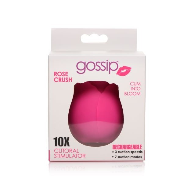 Gossip Rose 10x Silicone Clit Suction Stimulator Magenta