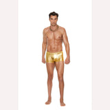 Gold Lame Boxer Brief S/m Intimates Adult Boutique