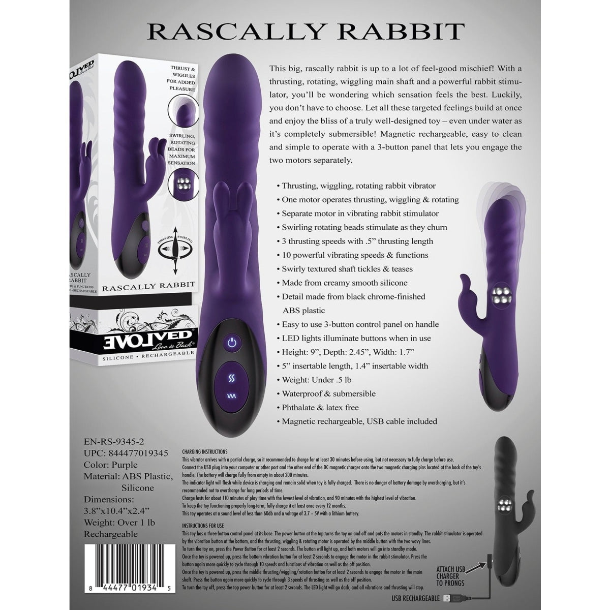 Evolved Rascally Rabbit Intimates Adult Boutique