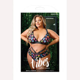 Vibes Why U Trippin Bralette & Panty Set Q/s Intimates Adult Boutique