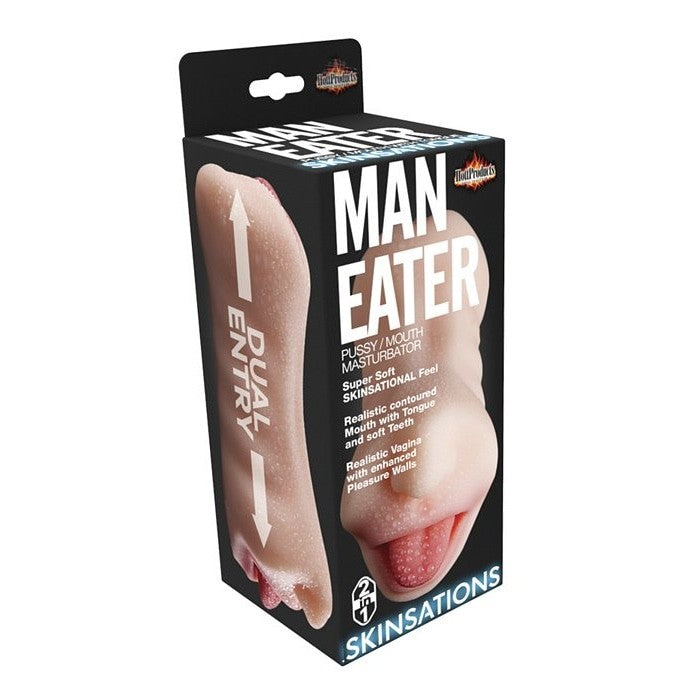Skinsations Man Eater Pussy Mouth Masturbator Intimates Adult Boutique