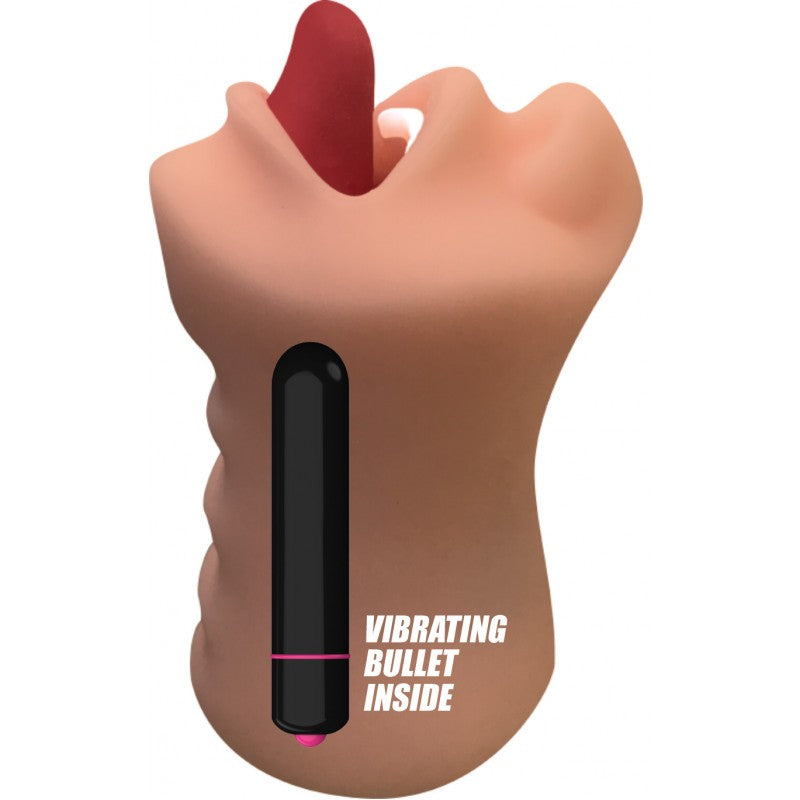 Skinsations Hum Job Mouth Masturbator W- Power Bullet Intimates Adult Boutique