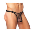 Stretch Net Bong Thong Black S-m Intimates Adult Boutique