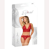 Sugar & Spice Bra & Panty Set Red L/xl Intimates Adult Boutique