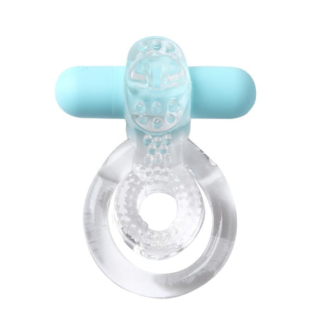 Jayden Rechargeable Vibrating Cock Ring Clear Sleeve Intimates Adult Boutique