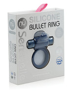 Sensuelle Silicone Bullet Ring Navy Blue