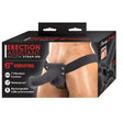 Erection Assistant Hollow Strap-on 6 Vibrating Black " Intimates Adult Boutique