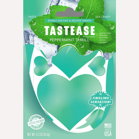 Tastease Peppermint Edible Nipple Pasties & Pecker Wraps Intimates Adult Boutique