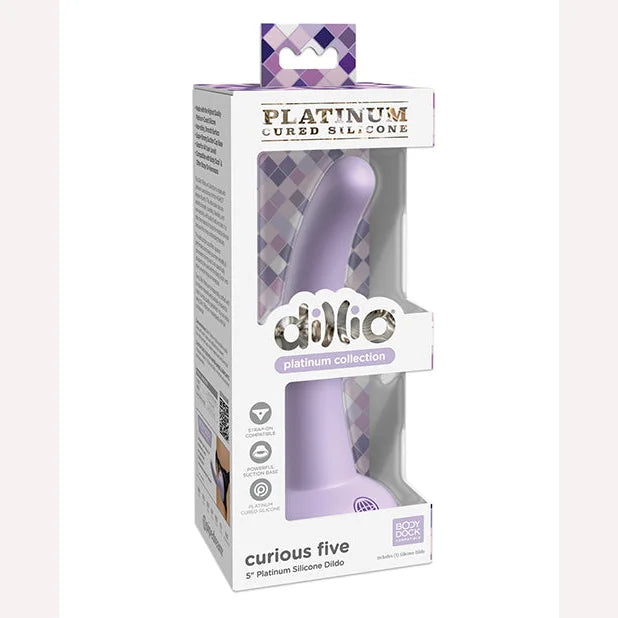 Dillio Platinum 5in Curious Five Purple Intimates Adult Boutique