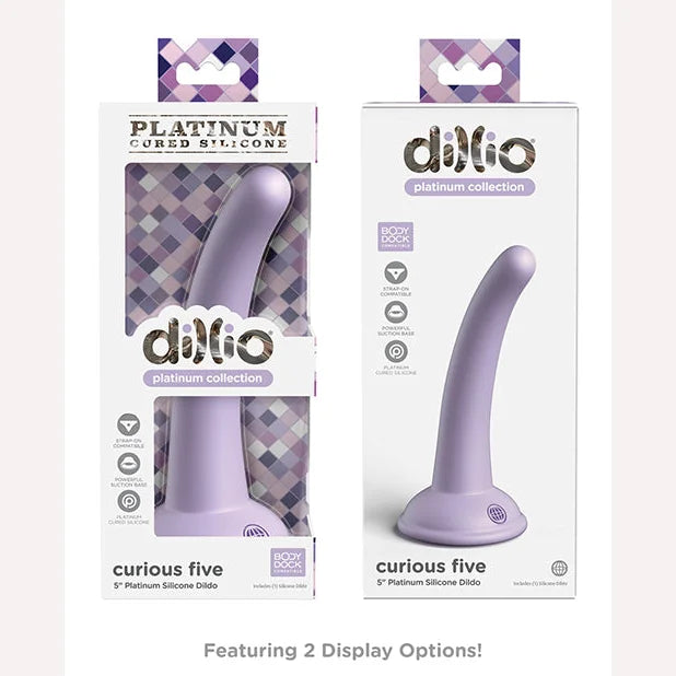 Dillio Platinum 5in Curious Five Purple Intimates Adult Boutique