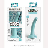 Dillio Platinum 5in Curious Five Teal Intimates Adult Boutique